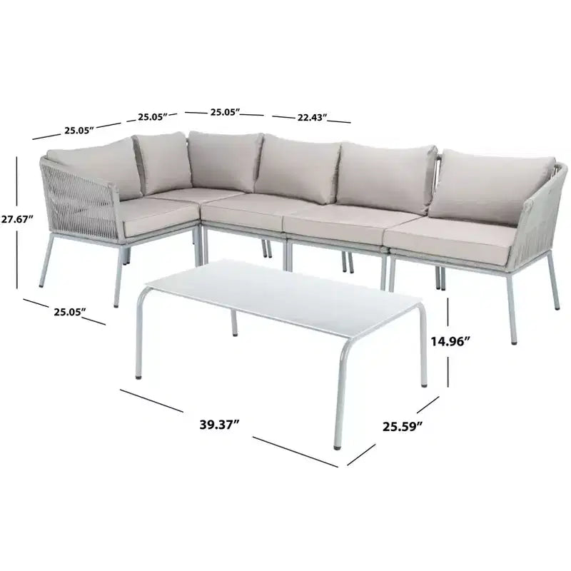 Ensemble salon Remsin - Intérieur/Extérieur - PAT7521 - Safavieh