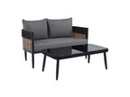 Ensemble table et bancs Harrison – Intérieur/Extérieur – PAT7741 – Safavieh