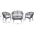 Werner 4 Piece Living Sets - Indoor/Outdoor - PAT7522 - Safavieh