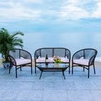 Werner 4 Piece Living Sets - Indoor/Outdoor - PAT7522 - Safavieh