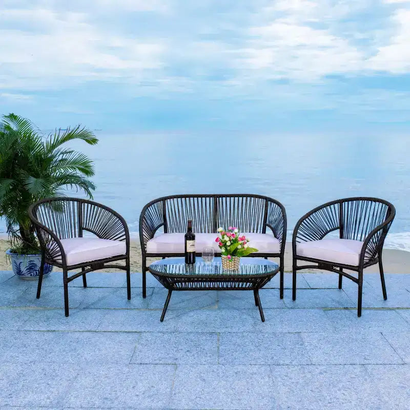 Werner 4 Piece Living Sets - Indoor/Outdoor - PAT7522 - Safavieh
