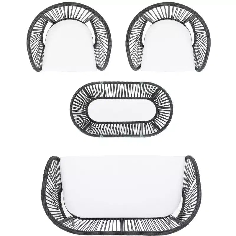 Werner 4 Piece Living Sets - Indoor/Outdoor - PAT7522 - Safavieh