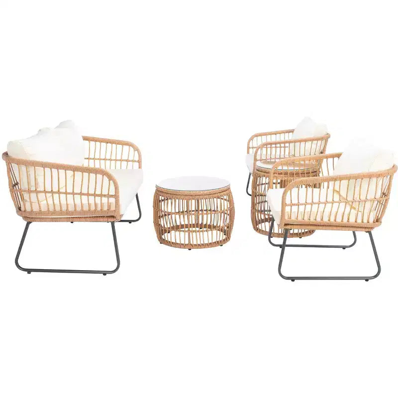 Venta 5 Piece Living Set - Indoor/Outdoor - PAT9007 - Safavieh