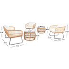 Venta 5 Piece Living Set - Indoor/Outdoor - PAT9007 - Safavieh
