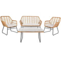 Roston 4 Piece Living Set - Indoor/Outdoor - PAT9005 - Safavieh