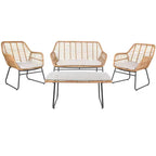 Roston 4 Piece Living Set - Indoor/Outdoor - PAT9005 - Safavieh