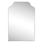 JONATHAN Y Lindie Scalloped-Top Metal Framed Wall Mounted Mirror