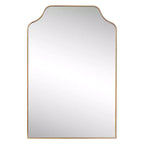 JONATHAN Y Lindie Scalloped-Top Metal Framed Wall Mounted Mirror