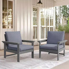 Hyleory Luxurious Outdoor Patio Seating Set with Cushions - Durable HDPE Design for Ultimate Comfort