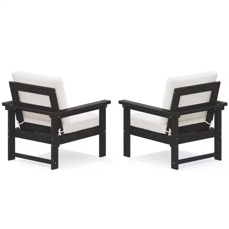 Hyleory Luxurious Outdoor Patio Seating Set with Cushions - Durable HDPE Design for Ultimate Comfort