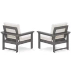 Hyleory Luxurious Outdoor Patio Seating Set with Cushions - Durable HDPE Design for Ultimate Comfort