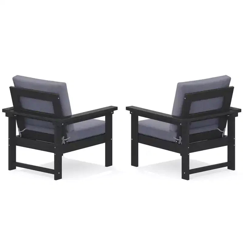 Hyleory Luxurious Outdoor Patio Seating Set with Cushions - Durable HDPE Design for Ultimate Comfort