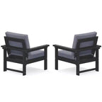 Hyleory Luxurious Outdoor Patio Seating Set with Cushions - Durable HDPE Design for Ultimate Comfort