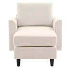 Fauteuil d'appoint Hyleory Modern Comfort avec Ottomane - Idéal Salon Chambre à Coucher, Essentiel pour Coin Lecture Moderne et Simple
