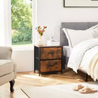 Modern 7-Drawer Dresser: Metal and Wood Design