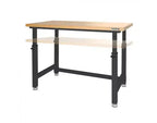 Seville Classics UltraHD Heavy Duty Workbench Table Wood Top, 48 W x 24 D x 28 to 42 H