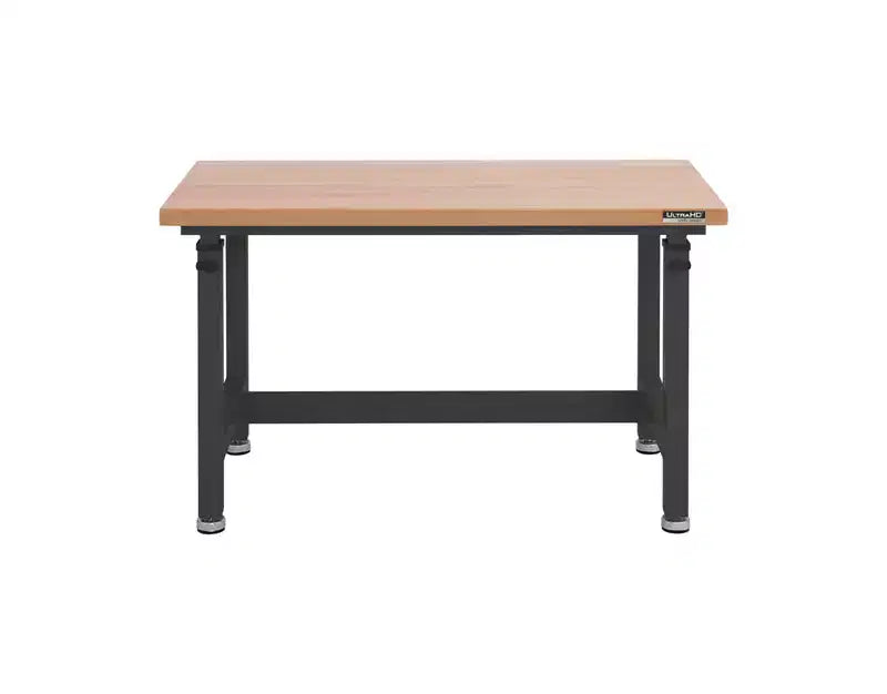 Seville Classics UltraHD Heavy Duty Workbench Table Wood Top, 48 W x 24 D x 28 to 42 H