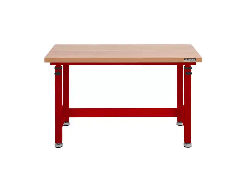 Seville Classics UltraHD Heavy Duty Workbench Table Wood Top, 48 W x 24 D x 28 to 42 H