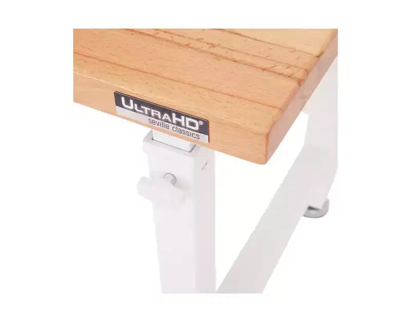 Seville Classics UltraHD Heavy Duty Workbench Table Wood Top, 48 W x 24 D x 28 to 42 H