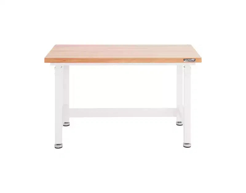 Seville Classics UltraHD Heavy Duty Workbench Table Wood Top, 48 W x 24 D x 28 to 42 H
