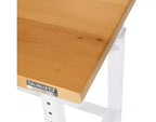 Seville Classics UltraHD Heavy Duty Workbench Table Wood Top, 48 W x 24 D x 28 to 42 H