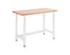 Seville Classics UltraHD Heavy Duty Workbench Table Wood Top, 48 W x 24 D x 28 to 42 H