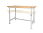Seville Classics UltraHD Heavy Duty Workbench Table Wood Top, 48 W x 24 D x 28 to 42 H