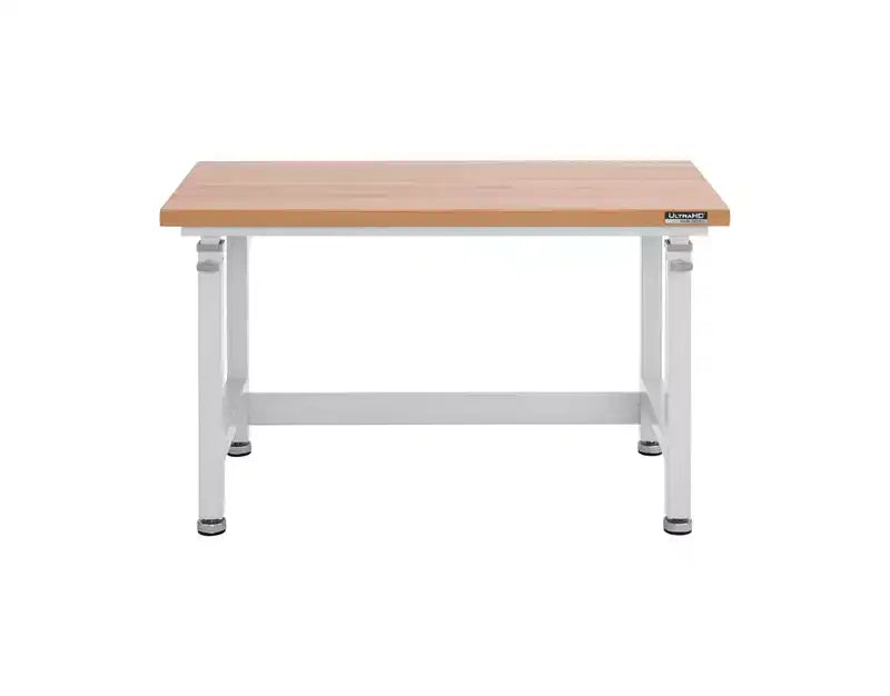 Seville Classics UltraHD Heavy Duty Workbench Table Wood Top, 48 W x 24 D x 28 to 42 H