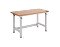 Seville Classics UltraHD Heavy Duty Workbench Table Wood Top, 48 W x 24 D x 28 to 42 H