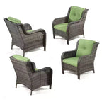 Ensemble de 4 fauteuils UPTIOT avec coussins