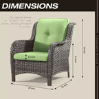 Ensemble de 4 fauteuils UPTIOT avec coussins