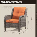Ensemble de 4 fauteuils UPTIOT avec coussins