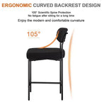 WARMOUNTS Set of 3 Upholstered Modern Counter Height Barstool