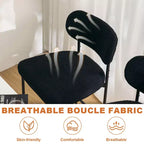 WARMOUNTS Set of 3 Upholstered Modern Counter Height Barstool