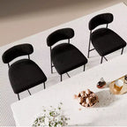 WARMOUNTS Set of 3 Upholstered Modern Counter Height Barstool