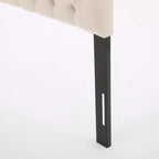 Tête de lit capitonnée réglable pour grand lit GDFStudio Brunet Contemporary