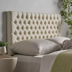Tête de lit capitonnée réglable pour grand lit GDFStudio Brunet Contemporary