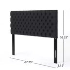 Tête de lit capitonnée réglable pour grand lit GDFStudio Brunet Contemporary