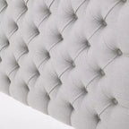 Tête de lit capitonnée réglable pour grand lit GDFStudio Brunet Contemporary