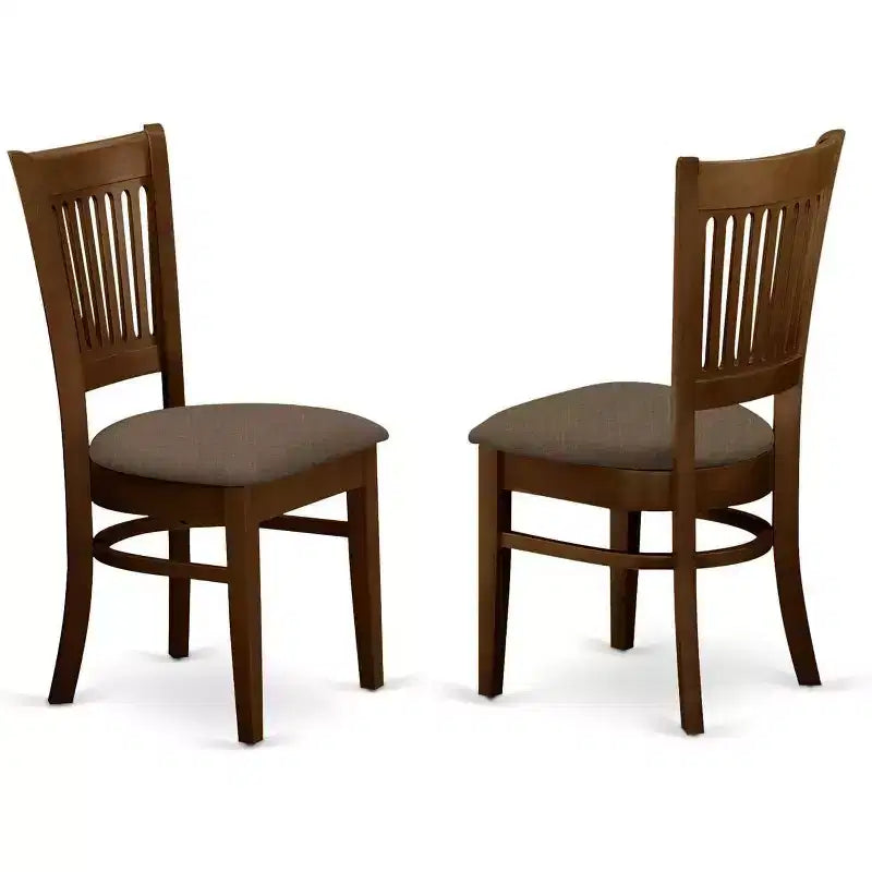 HomeStock Dropleaf Round Dining Table Set With 2 Chairs Oak Finish