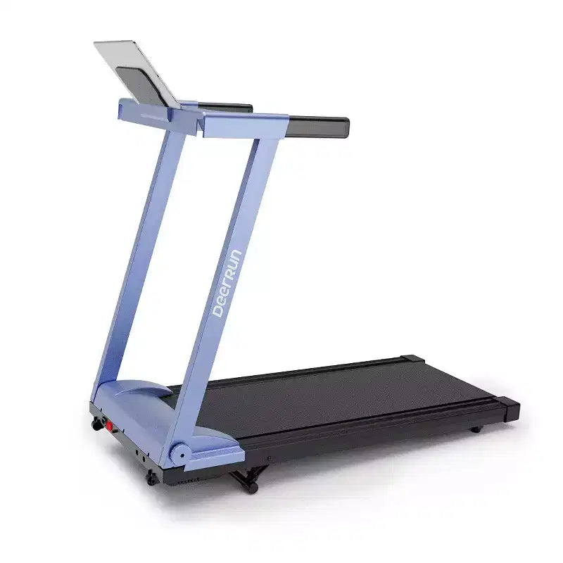 Tapis de course DeerRun A1 avec inclinaison de 6 % et mains courantes, 1-12 km/h, capacité de 136 kg pour le fitness à domicile
