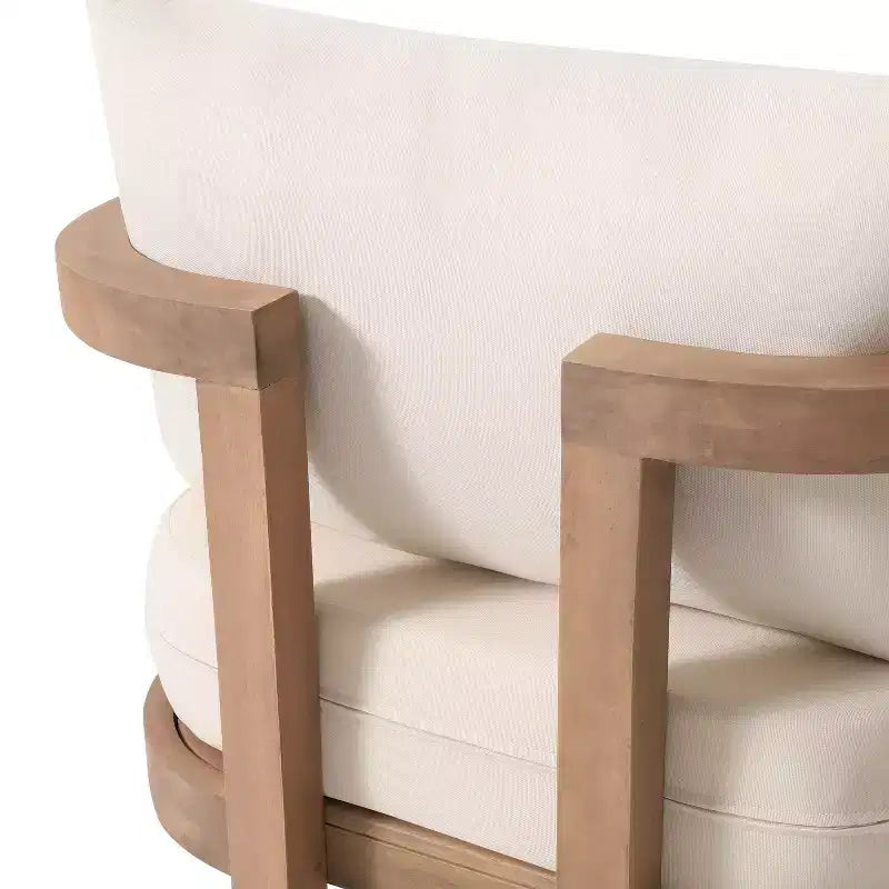 Christopher Knight Home Pelon Ensemble de conversation 3 pièces d'extérieur en bois d'acacia avec coussins, beige et délavé marron