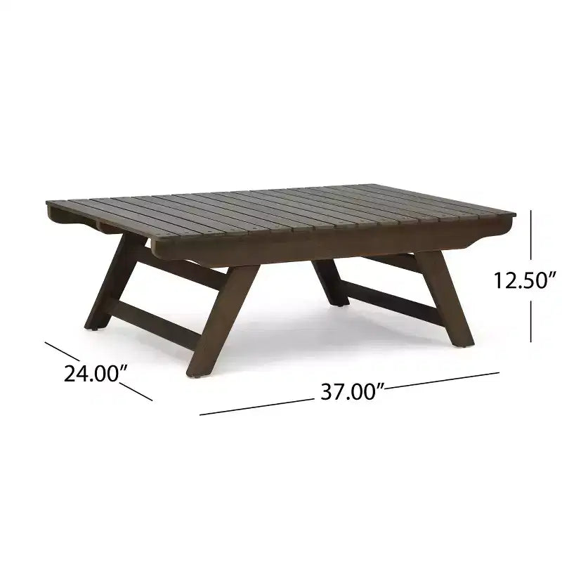 Christopher Knight Home Sedona Outdoor Acacia Wood 6 Seater Chat Set and Side Table with Cushions