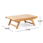 Christopher Knight Home Sedona Outdoor Acacia Wood 6 Seater Chat Set with Cushions
