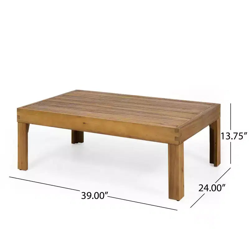 Christopher Knight Home Allegra Outdoor Acacia Wood and Wicker 4 Seater Chat Set with Cushions