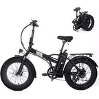Electric Bike for Adults,20 x 4.0 Fat Tire Folding Ebike,48V Removable Battery and 7-Speed Gears Ideal for Commuting