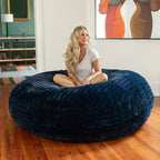 Jaxx 6 Foot Cocoon - Large Bean Bag Chair for Adults, Premium Luxe Faux Fur