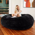 Jaxx 6 Foot Cocoon - Large Bean Bag Chair for Adults, Premium Luxe Faux Fur