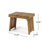 Christopher Knight Home Teresa Chaise longue réglable 3 pièces en bois d'acacia pour l'extérieur