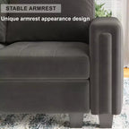 Belffin Modular Velvet Tufted L Shaped Couch with Storage Ottoman Sectional Couch with Reversible Chaises Corner Sofa